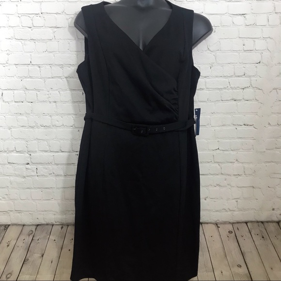 Eloquii Dresses & Skirts - Eloquii black sleeveless belted dress size 18 NWT